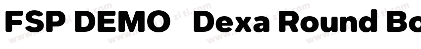 FSP DEMO   Dexa Round Bold字体转换
